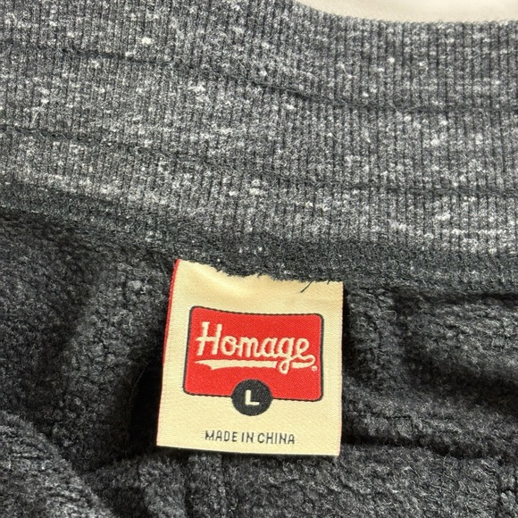 Men's Homage Go-To Sweat Shorts Charcoal Size L Large 8" Inseam - Picture 5 of 8